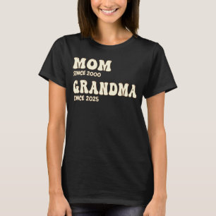 Mum Grandma Personalised Since Years Groovy Custom T-Shirt