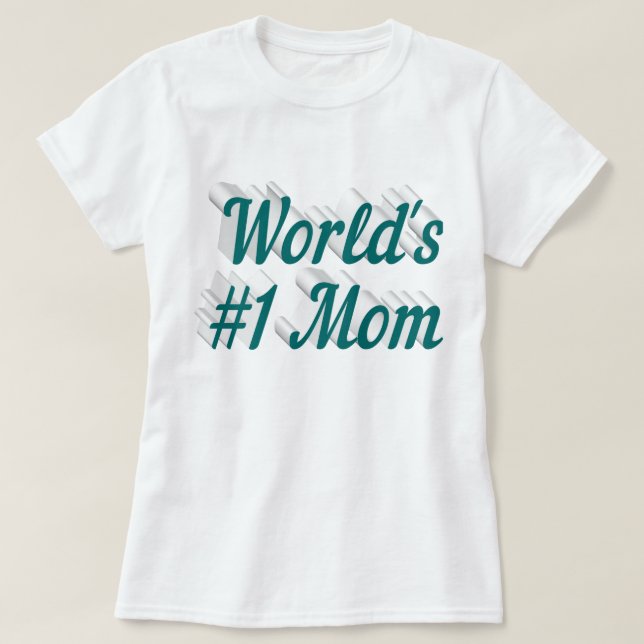 Mum green text T-Shirt (Design Front)