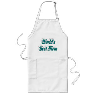 Mum Green typography Mothers Day Long Apron
