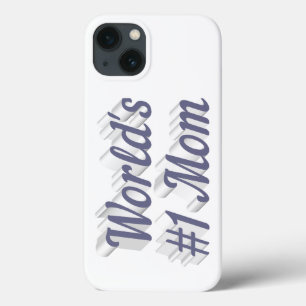 Mum grey text iPhone case