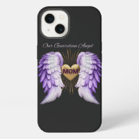 Mum Guardian Angel with Wings and a Golden Heart