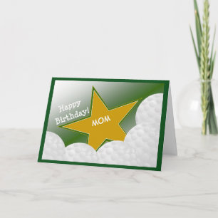Mum - Happy Birthday Golf Loving Mother! Card
