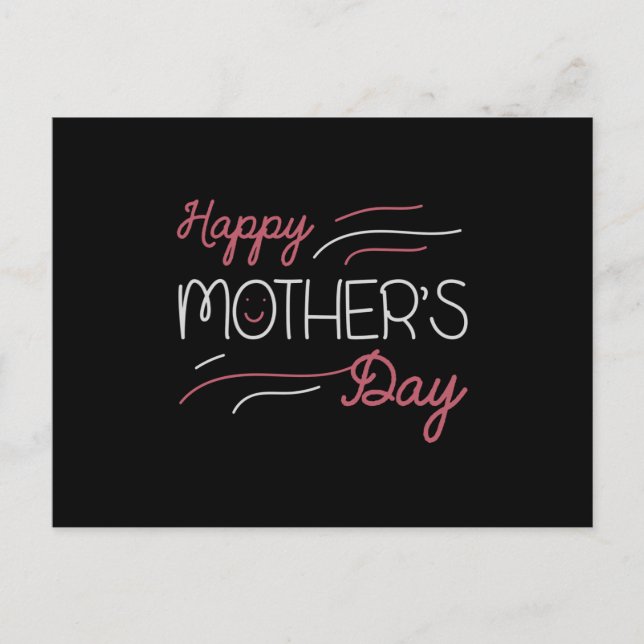 Mum - Happy Mother's day Postcard (Front)