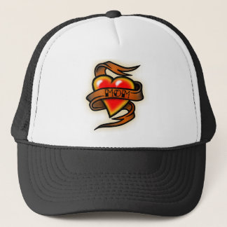 mum hart tattoo trucker hat