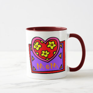 Mum Heart Design Mug