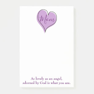 Mum Heart Post-it Notes