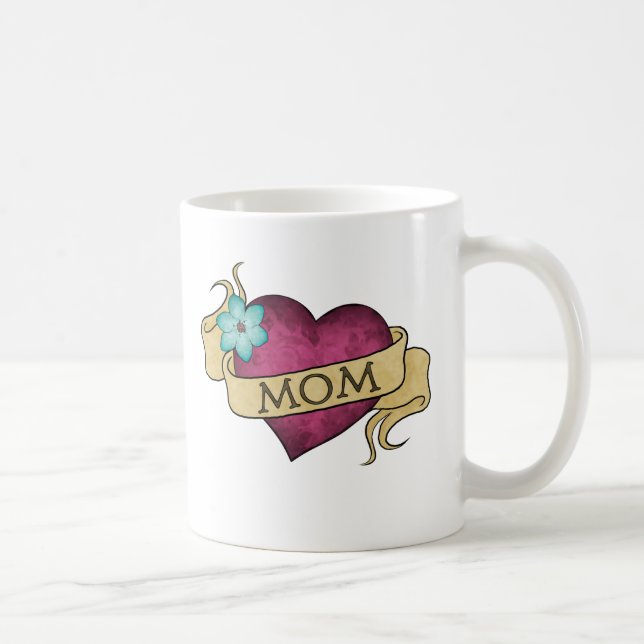 Mum Heart Tattoo Mug (Right)