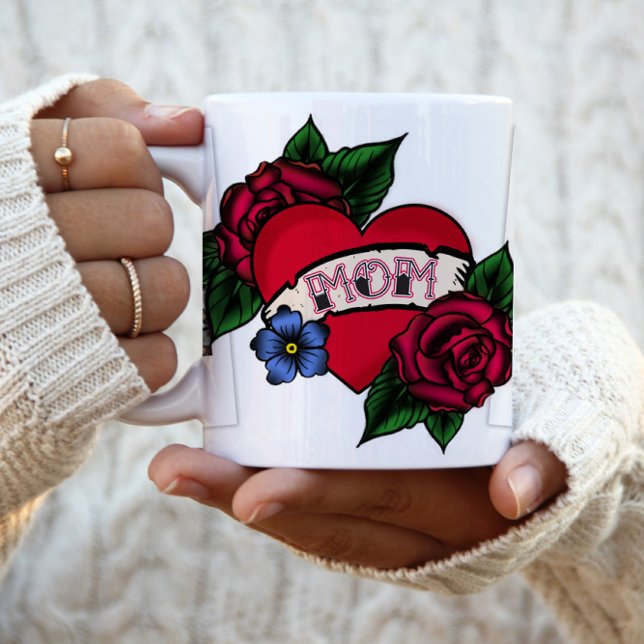 Mum Heart Tattoo Photo Mug (Creator Uploaded)
