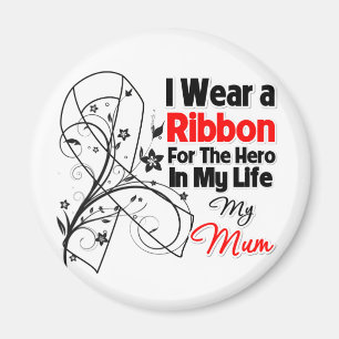 Mum Hero in My Life Lung Cancer Magnet