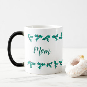 Mum Holly Pattern Christmas Coffee Cup