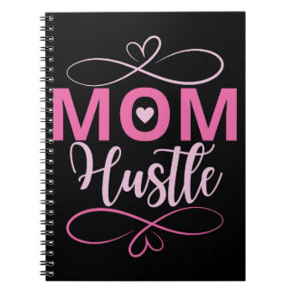Mum hustle, Pink heart gifts Notebook
