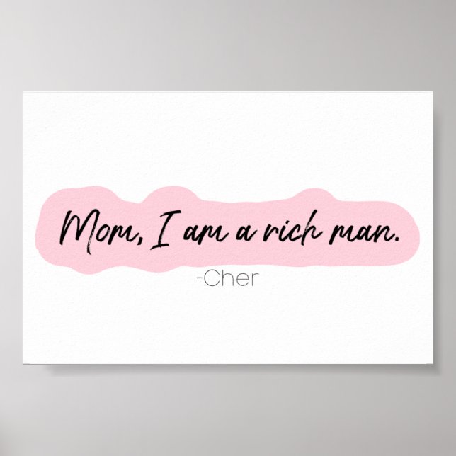 mum I am a rich man Poster (Front)
