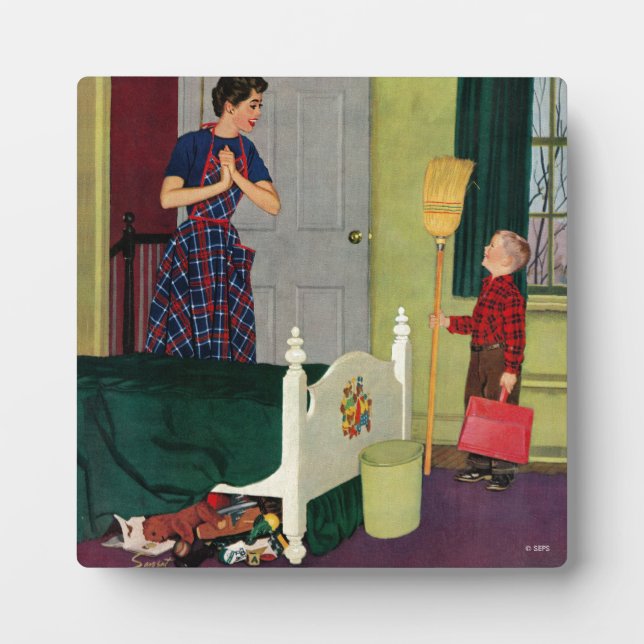 Mum, I Cleaned My Room! Plaque (Front)