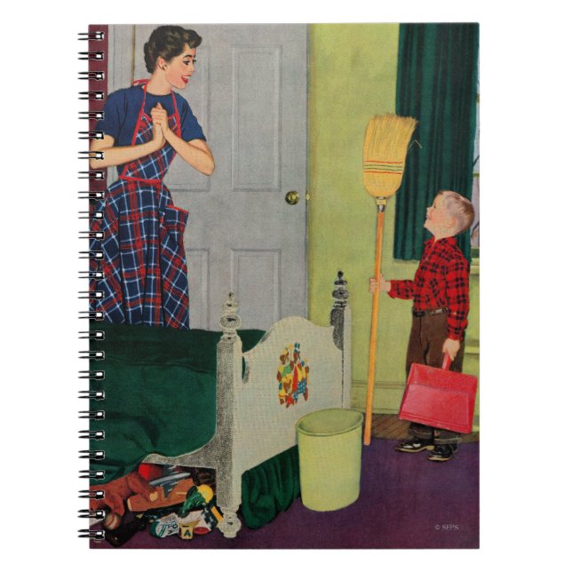 Mum, I Cleaned My Room! Spiral Notebook (Front)