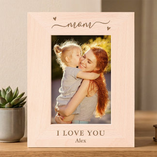 Mum I Love You Custom Photo Frame Mother's Day