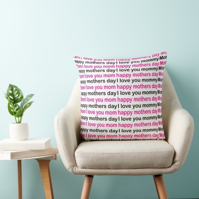 Mum I Love You Mum Cushion (Chair)