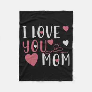Mum - I love you Mum Fleece Blanket