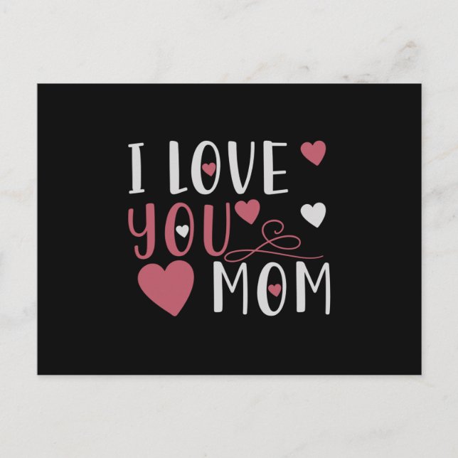 Mum - I love you Mum Postcard (Front)