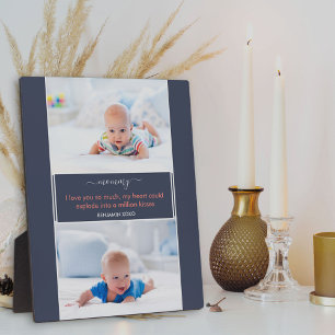 Mum I love you Poem 2 Photo Blue Plaque