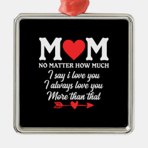 Mum I Say I Love You Metal Tree Decoration