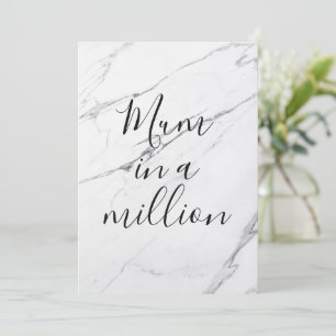 Mum in a Million   White Marble Mother's Day