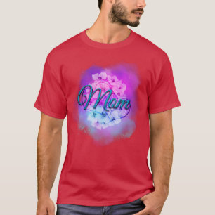 Mum in glitter letter  T-Shirt