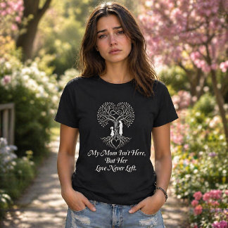 Mum in Heaven Mother’s Day Memorial Family Tree  T-Shirt