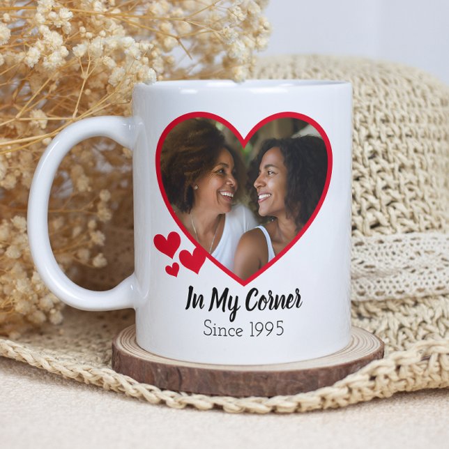 Mum In My Corner 2 Photo Mother's Day Coffee Mug (Creator Uploaded)