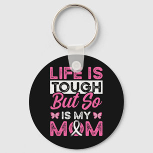 Mum Is A Survivor Pink Ribbon Breast Cancer Patien Key Ring