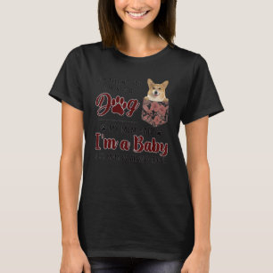 Mum Is Always Right Floral Corgi Dog Pocket T-Shirt