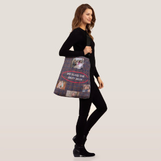 Mum Is Best 4 Family Snapshots Tartan Plaid Crossbody Bag