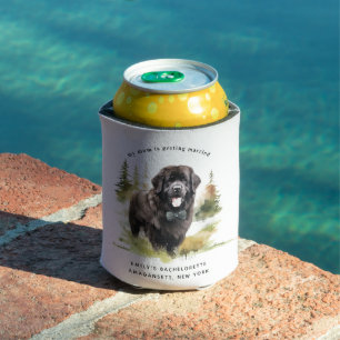 Mum is Getting Married Dog Portrait Can Cooler