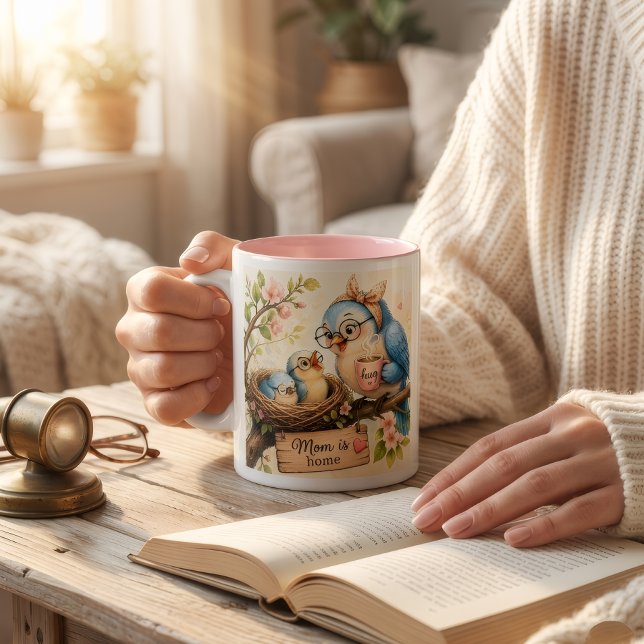 Mum Is Home Bird Mug Cute Gift for Mum (Creator Uploaded)