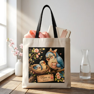 Mum Is Home Black Budget Tote Bag Gift