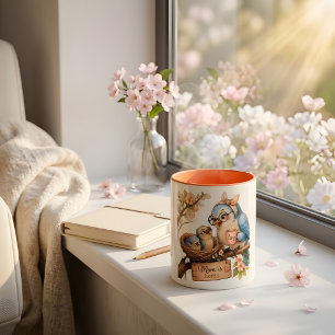 Mum Is Home Cute Bird Coffee Mug for Mum
