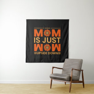 Mum is just wow, mothers day gift ideas T-Shirt Po Tapestry