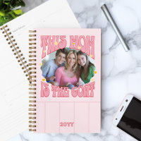 Mum is the Goat Photo Pink Red Retro