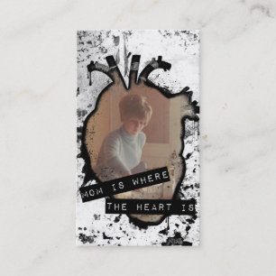 mum is where the heart is calling card