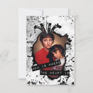 mum is where the heart is invitation