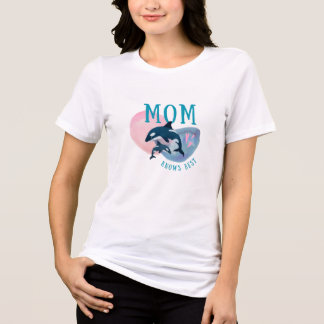Mum knows best orca whale tshirt. Tri-Blend shirt