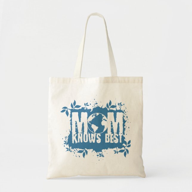 Mum Knows Best Organic Planet Reusable Canvas Bag (Front)