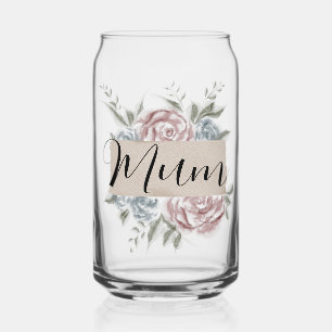 Mum - latte glass - mothers bday gift - customise