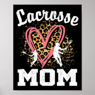 Mum Leopard Heart Matching Mothers Day Poster