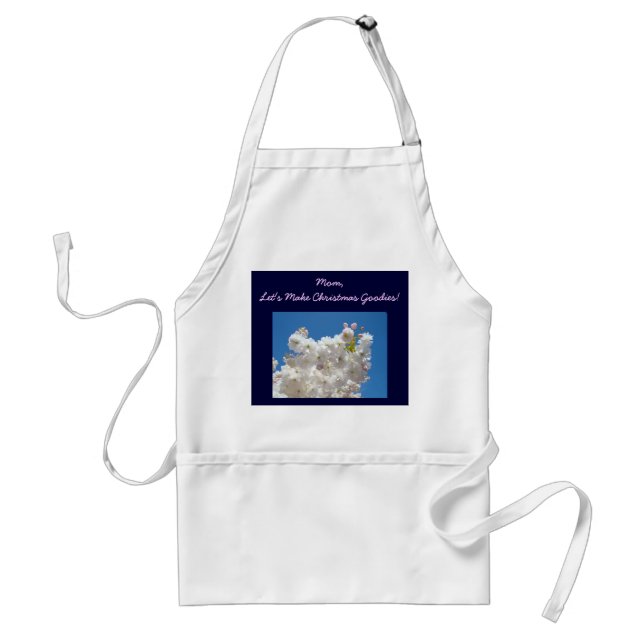 Mum Let's Make Christmas Goodies! apron gifts Blue (Front)