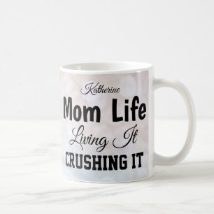 Mum Life Bokeh Personalised Mug