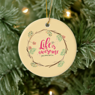 Mum life design with fun and meaningful items  ceramic tree decoration
