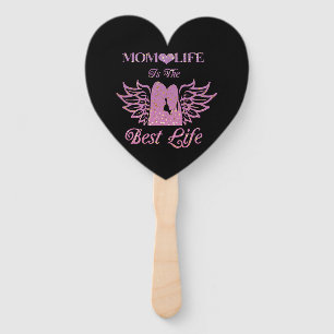 mum life is the best life hand fan
