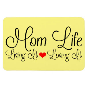 Mum Life Mother's Day Yellow Magnet