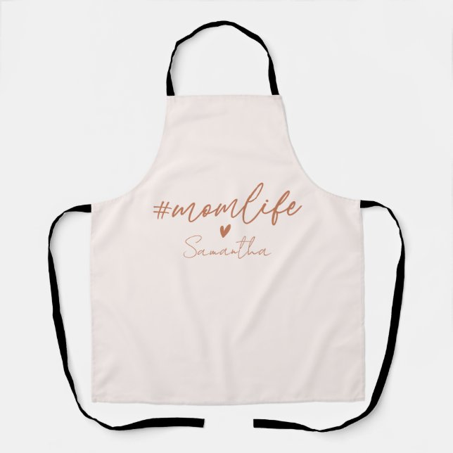 Mum Life - Rustic Charm Design Apron (Front)