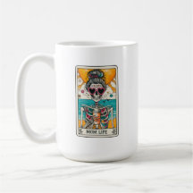 Mum Life Skeleton Tarot Card Coffee Mug